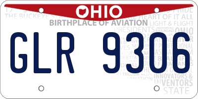 OH license plate GLR9306