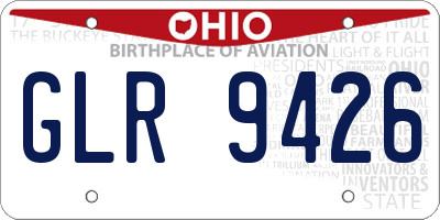 OH license plate GLR9426