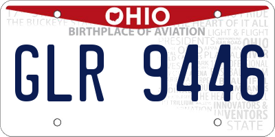OH license plate GLR9446