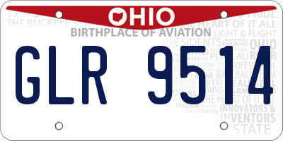 OH license plate GLR9514