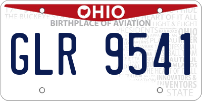 OH license plate GLR9541