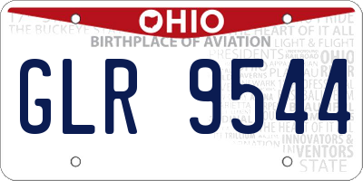 OH license plate GLR9544