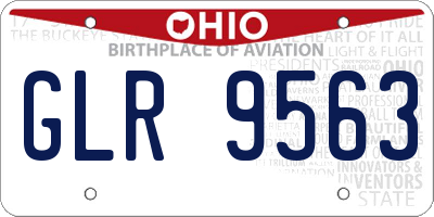OH license plate GLR9563