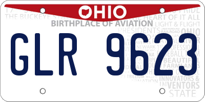 OH license plate GLR9623