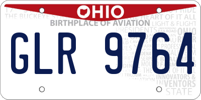 OH license plate GLR9764