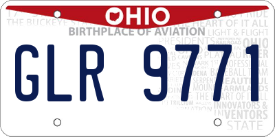 OH license plate GLR9771