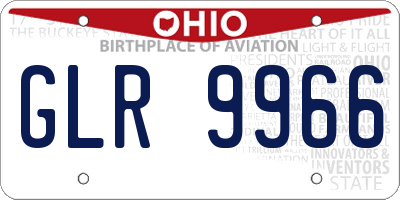 OH license plate GLR9966