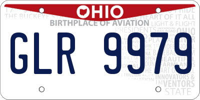 OH license plate GLR9979