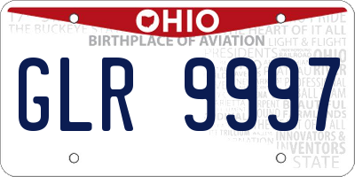 OH license plate GLR9997