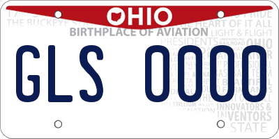 OH license plate GLS0000