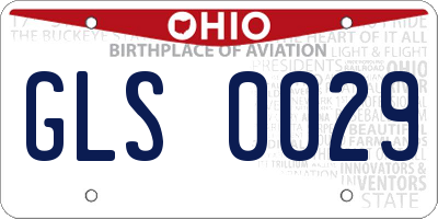 OH license plate GLS0029