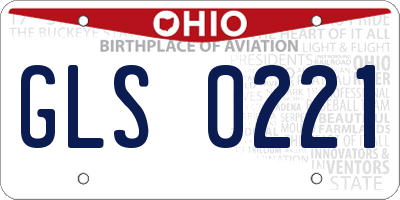 OH license plate GLS0221
