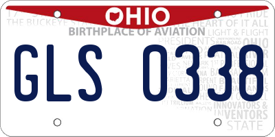 OH license plate GLS0338