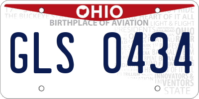 OH license plate GLS0434