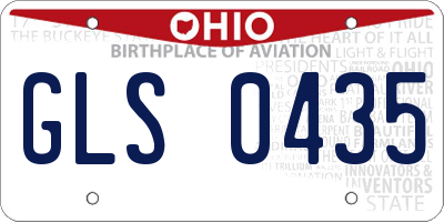 OH license plate GLS0435