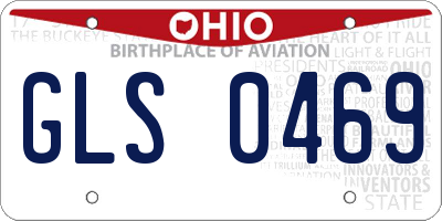 OH license plate GLS0469