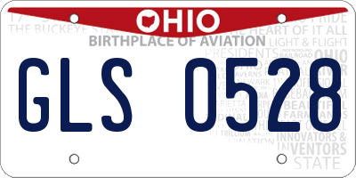 OH license plate GLS0528
