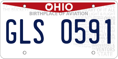 OH license plate GLS0591