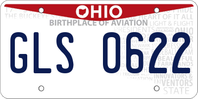 OH license plate GLS0622