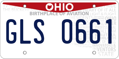 OH license plate GLS0661