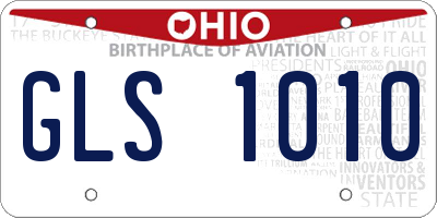 OH license plate GLS1010