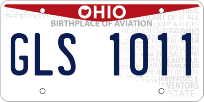 OH license plate GLS1011