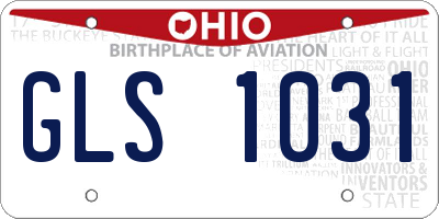 OH license plate GLS1031