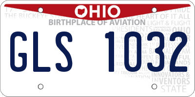 OH license plate GLS1032
