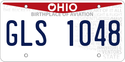 OH license plate GLS1048