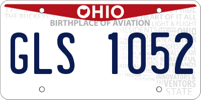 OH license plate GLS1052