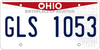 OH license plate GLS1053