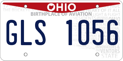 OH license plate GLS1056