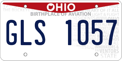 OH license plate GLS1057
