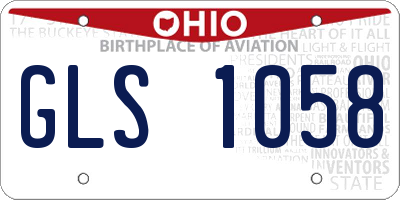 OH license plate GLS1058