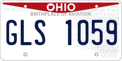 OH license plate GLS1059