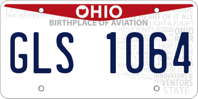 OH license plate GLS1064