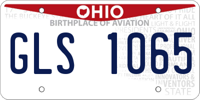OH license plate GLS1065
