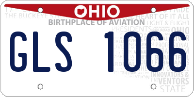 OH license plate GLS1066