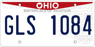 OH license plate GLS1084