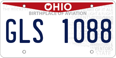 OH license plate GLS1088
