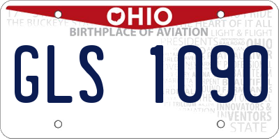 OH license plate GLS1090