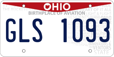 OH license plate GLS1093