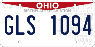 OH license plate GLS1094