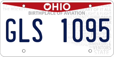 OH license plate GLS1095
