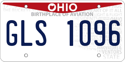 OH license plate GLS1096
