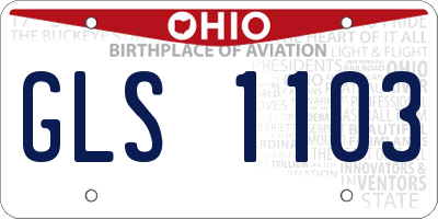 OH license plate GLS1103