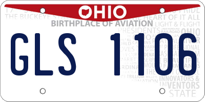OH license plate GLS1106