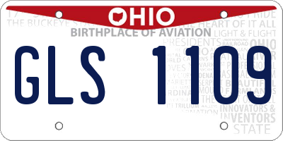 OH license plate GLS1109