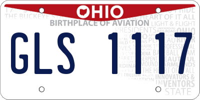 OH license plate GLS1117