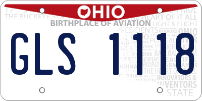 OH license plate GLS1118